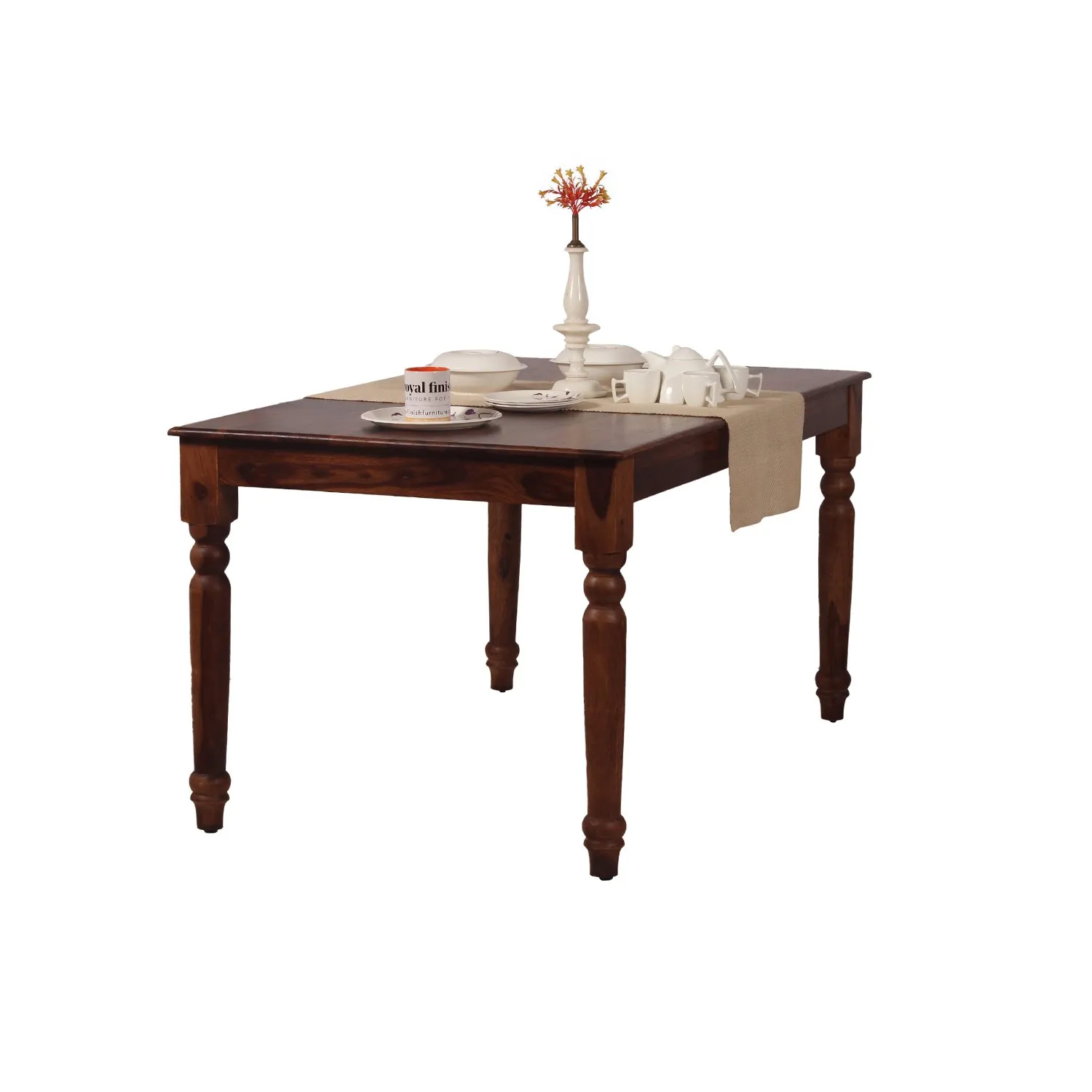 Royal Finish Artisan Dining Table in Natural Furniture Sheesham Wood sheesham dining table image 5