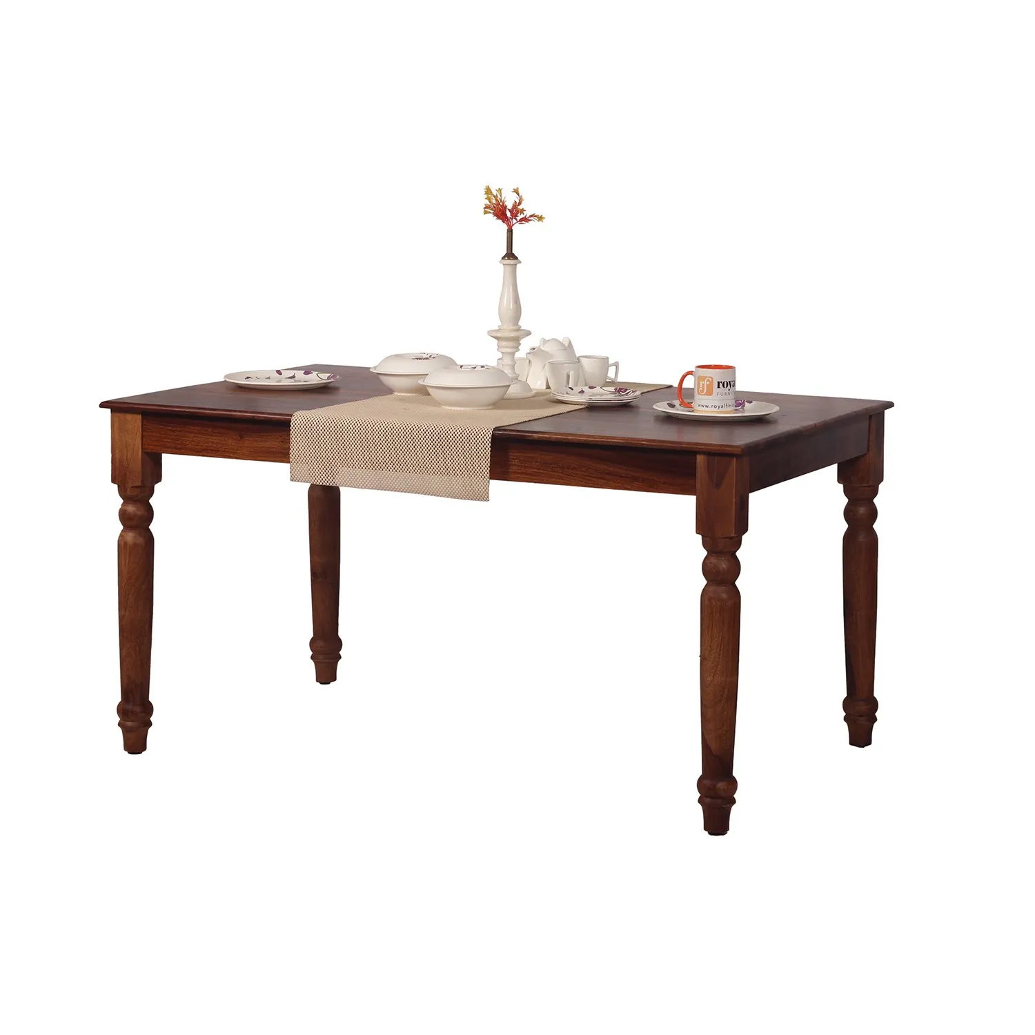 Royal Finish Artisan Dining Table in Natural Furniture Sheesham Wood sheesham dining table image 8