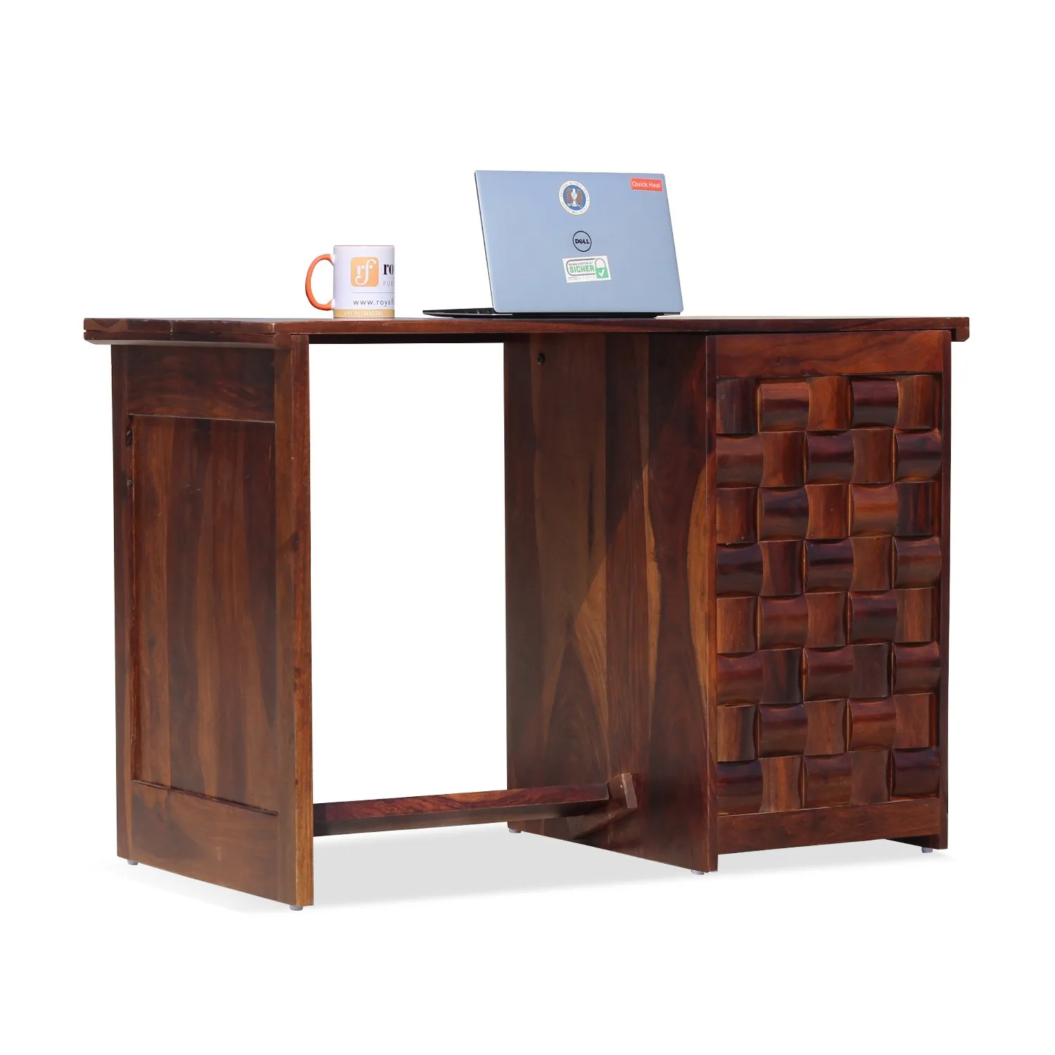 Royal Finish Nivora CT Cum Study Table & Chair in Sheesham Wood wooden study table image 8