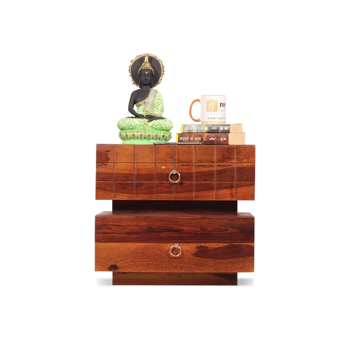 Royal Finish Moderna Bedside Table In Furniture Sheesham Wood sheesham wood bed image 6