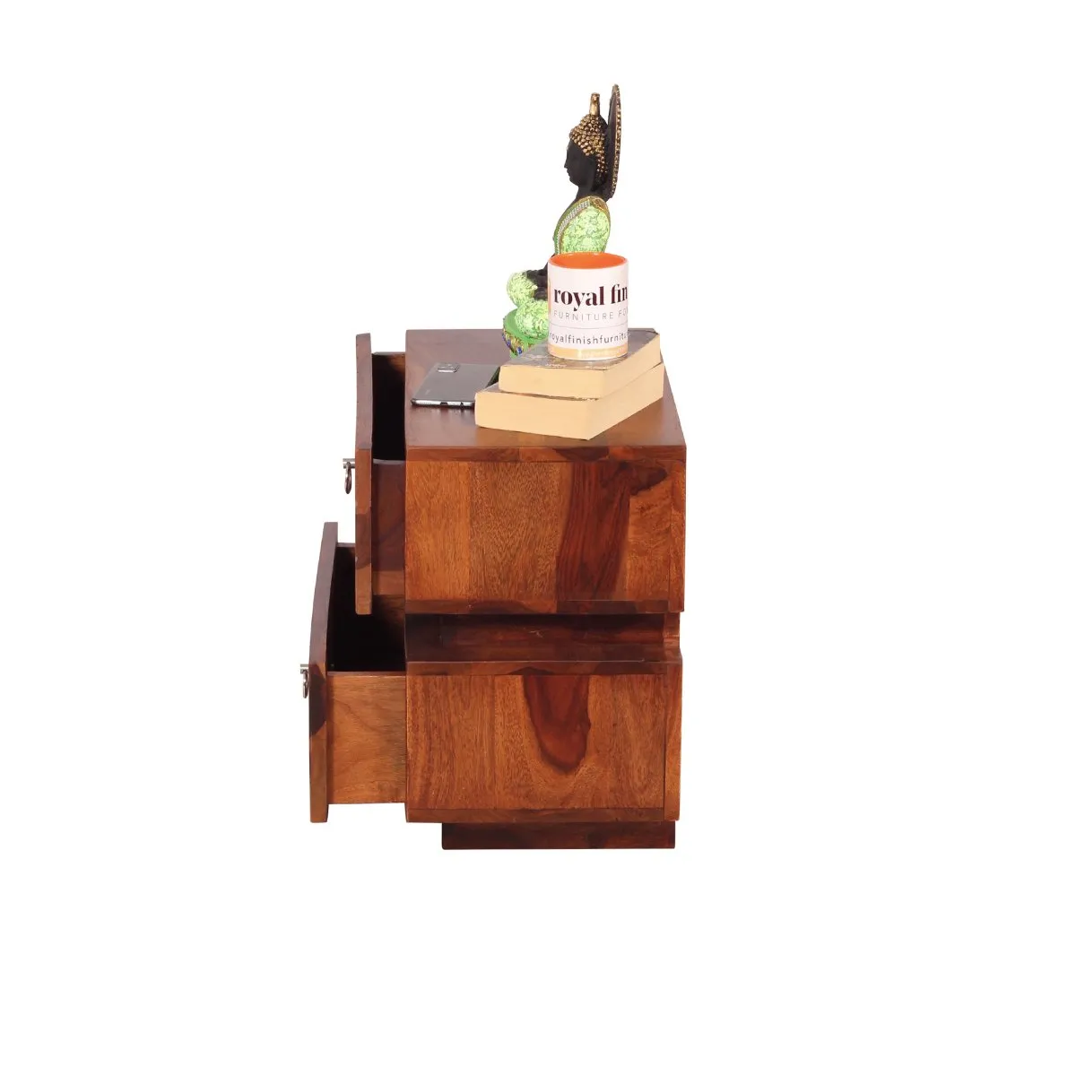 Royal Finish Moderna Bedside Table In Furniture Sheesham Wood sheesham wood bed image 10