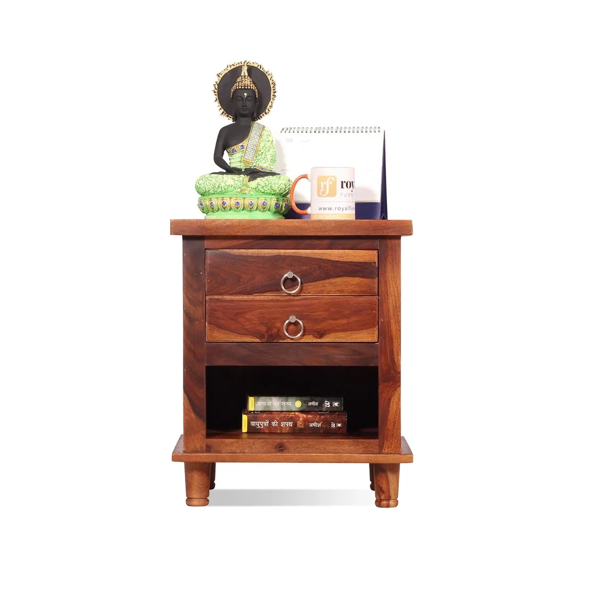 Royal Finish Santo Bedside Table In Furniture Sheesham Wood sheesham wood bed image 5