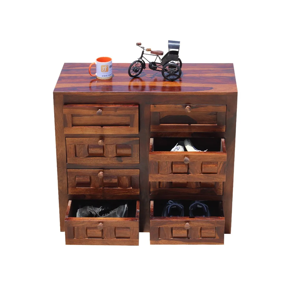 Royal Finish Modern Nivora Chest of Drawer in Sheesham Natural Colour sheesham wood furniture image 11