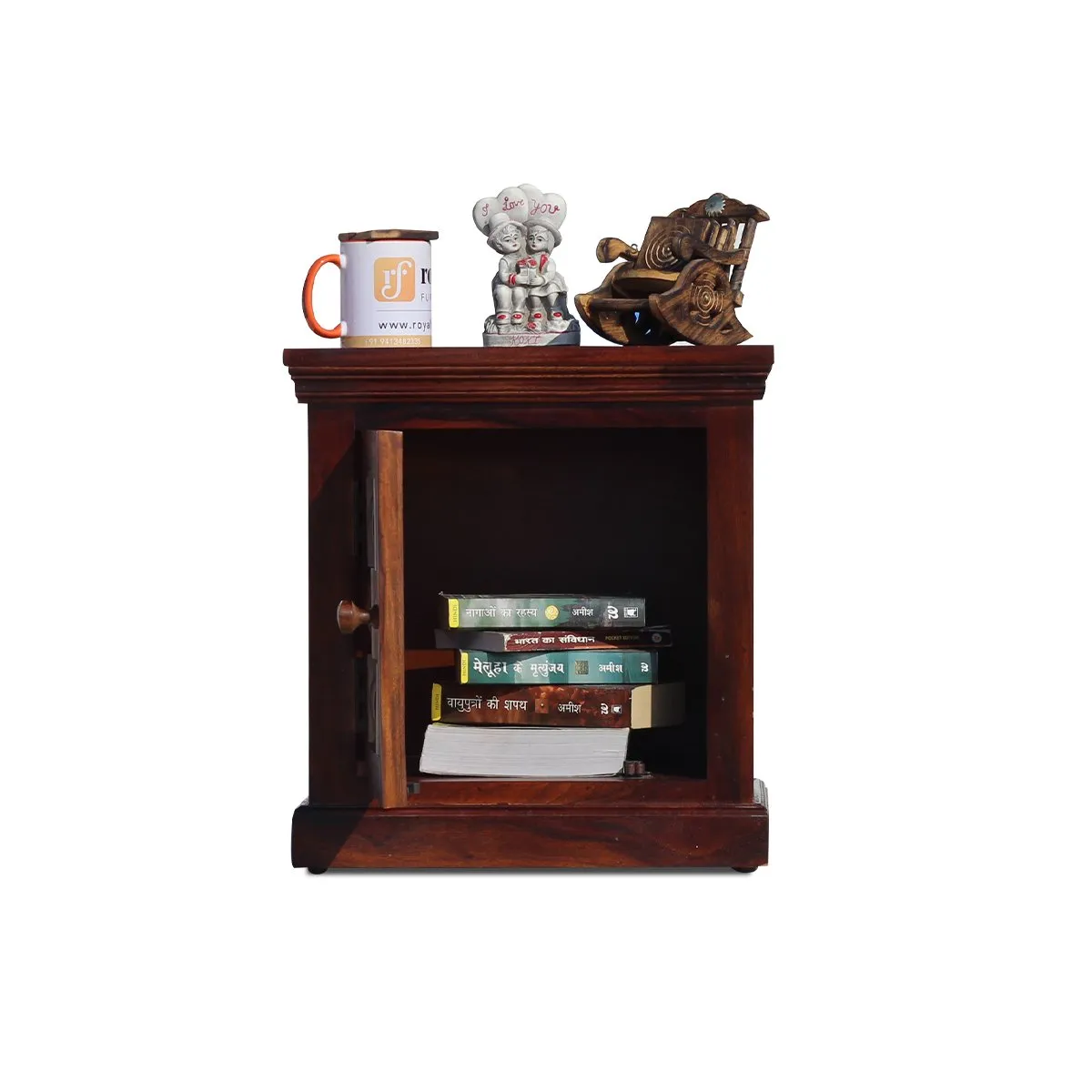 Royal Finish Mini Nivora Bedside Table In Furniture Sheesham Wood sheesham wood bed image 8