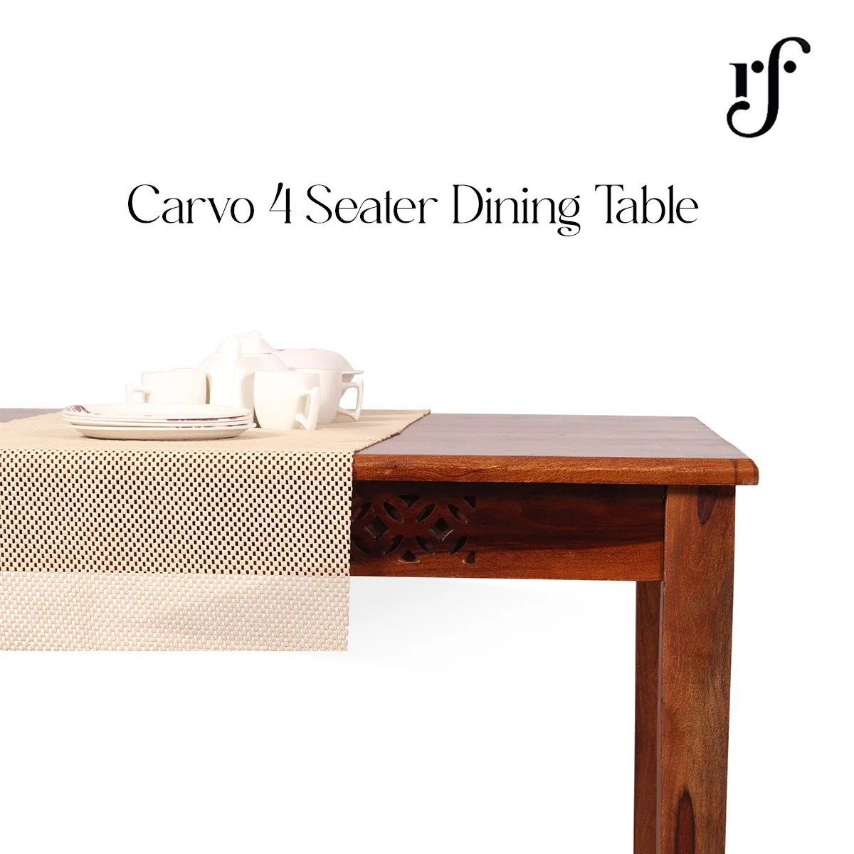 Royal Finish Carvo Dining Table in Natural Furniture Sheesham Wood sheesham dining table image 4