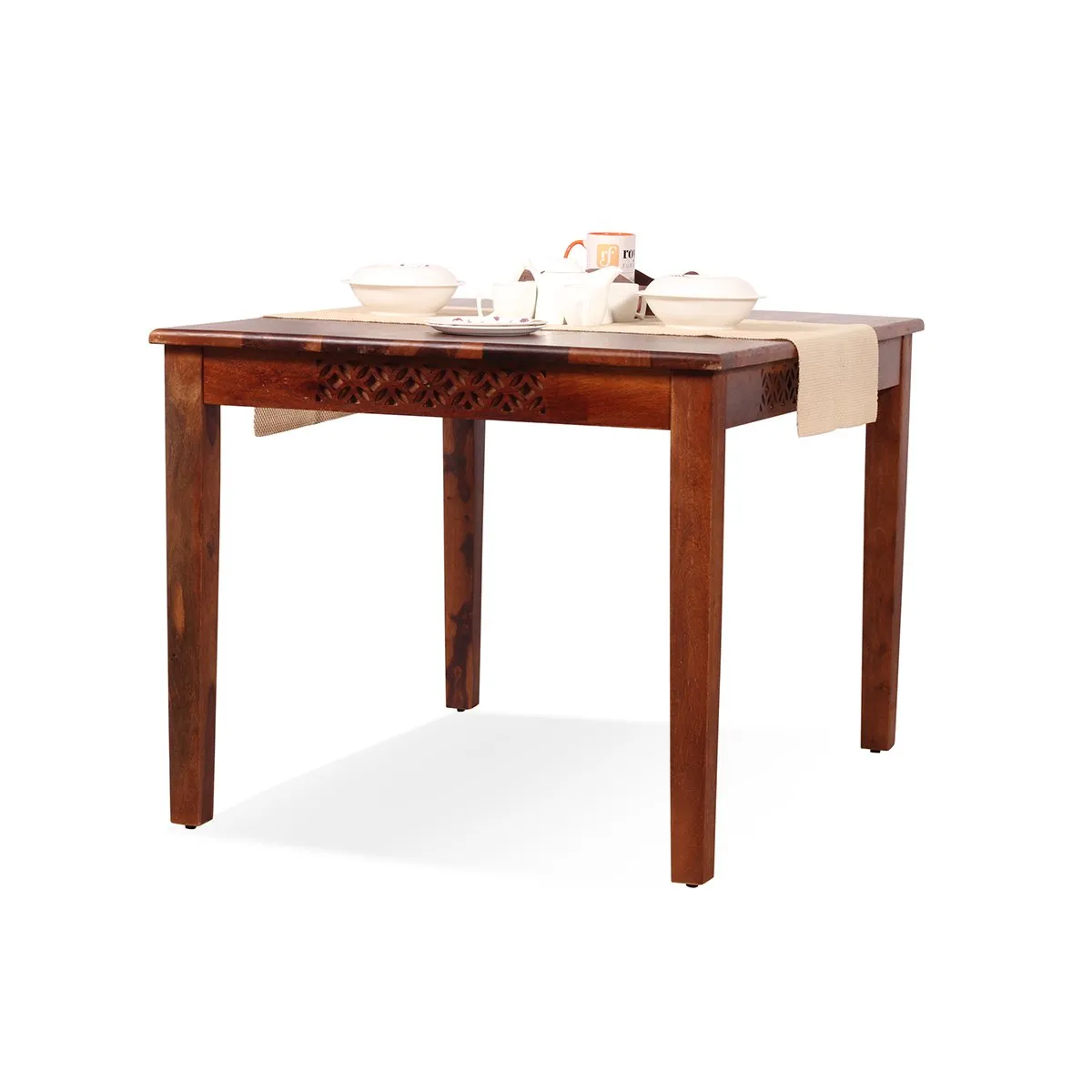 Royal Finish Carvo Dining Table in Natural Furniture Sheesham Wood sheesham dining table image 6