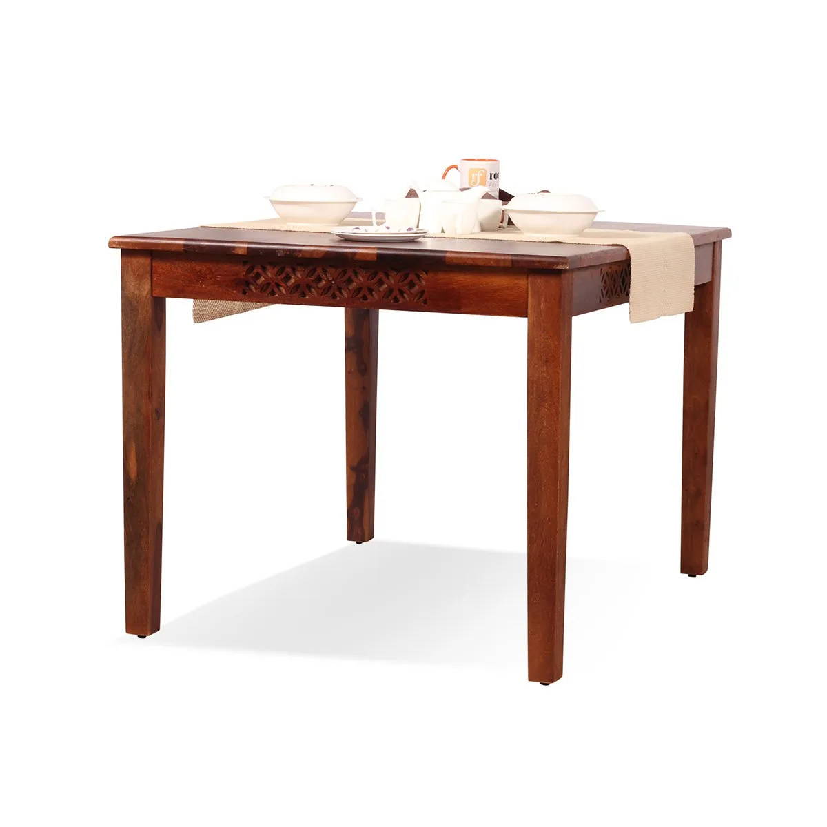 Royal Finish Carvo Dining Table in Natural Furniture Sheesham Wood sheesham dining table image 10