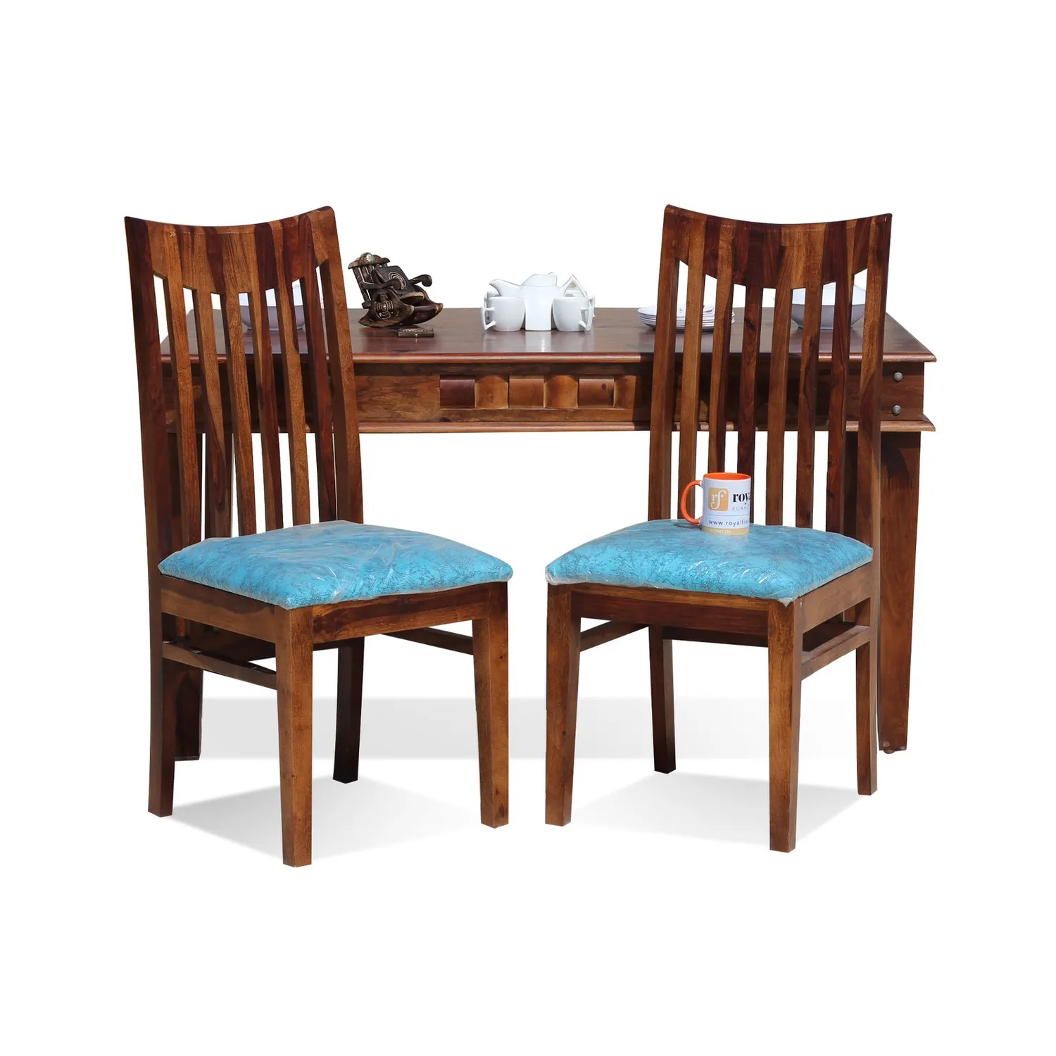 Royal Finish Wingo Dining in Sheesham with Natural Color Matte Finished sheesham dining table image 5