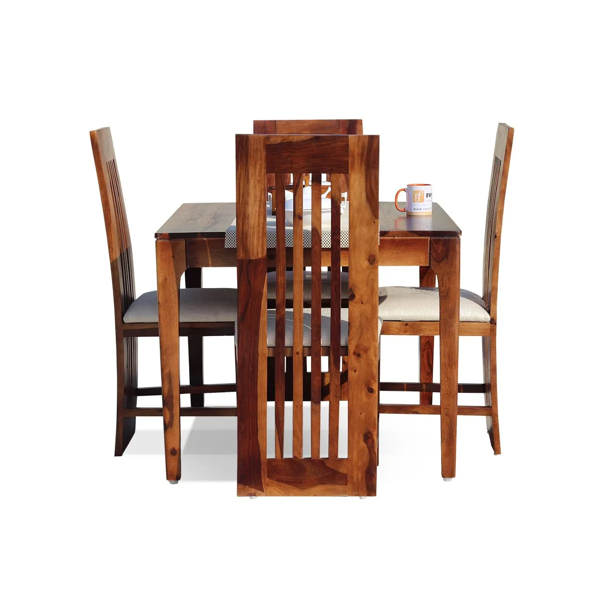 Royal Finish Selope 4 Seater Dining Set in Natural Furniture Sheesham Wood sheesham dining table image 9