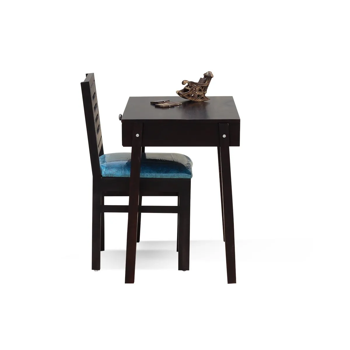 Royal Finish Noir Tuxido Study Table With Capsuliec Chair in Furniture Sheesham wooden study table image 11