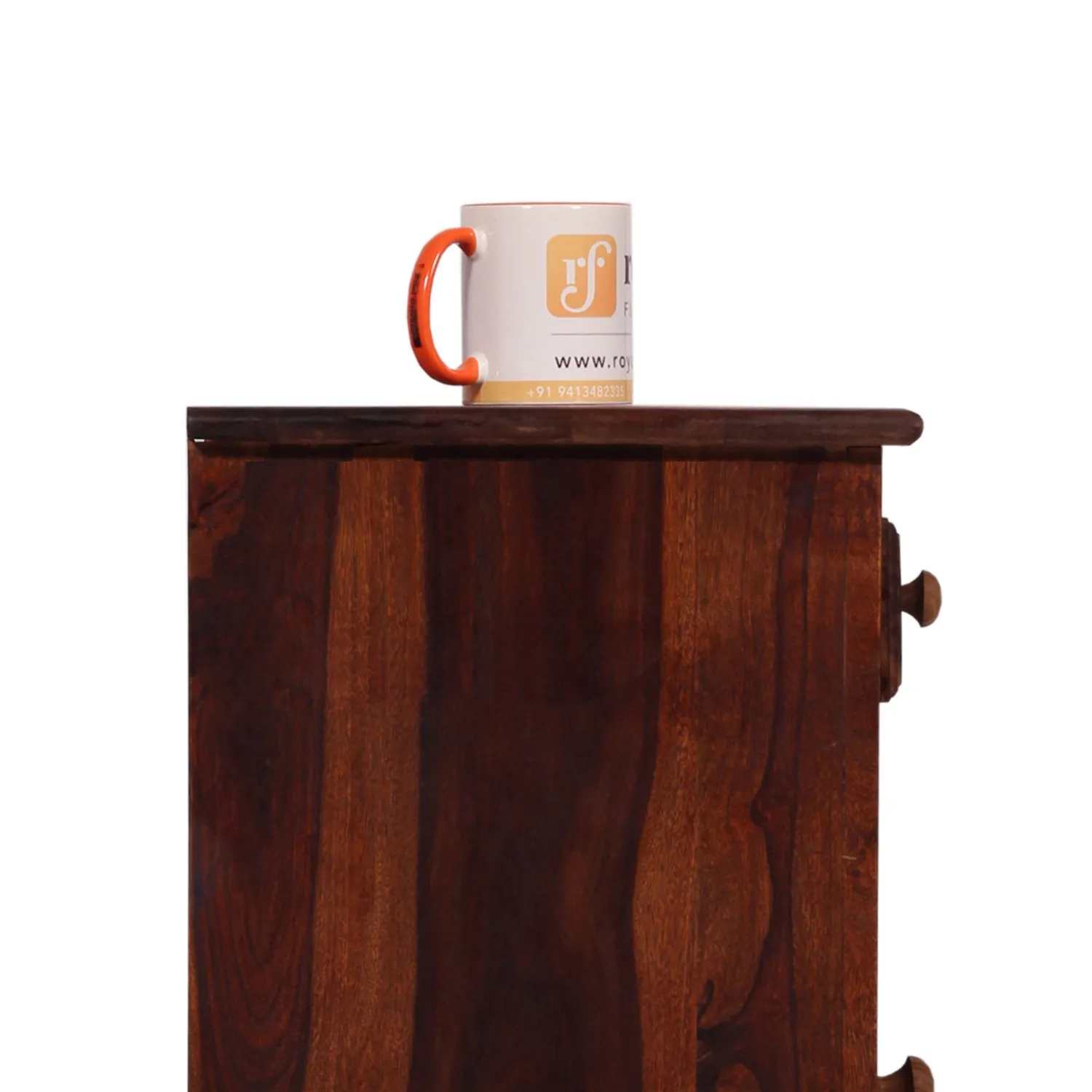 Royal Finish Nivora Double Bedside Table In Furniture Sheesham Wood sheesham wood bed image 8