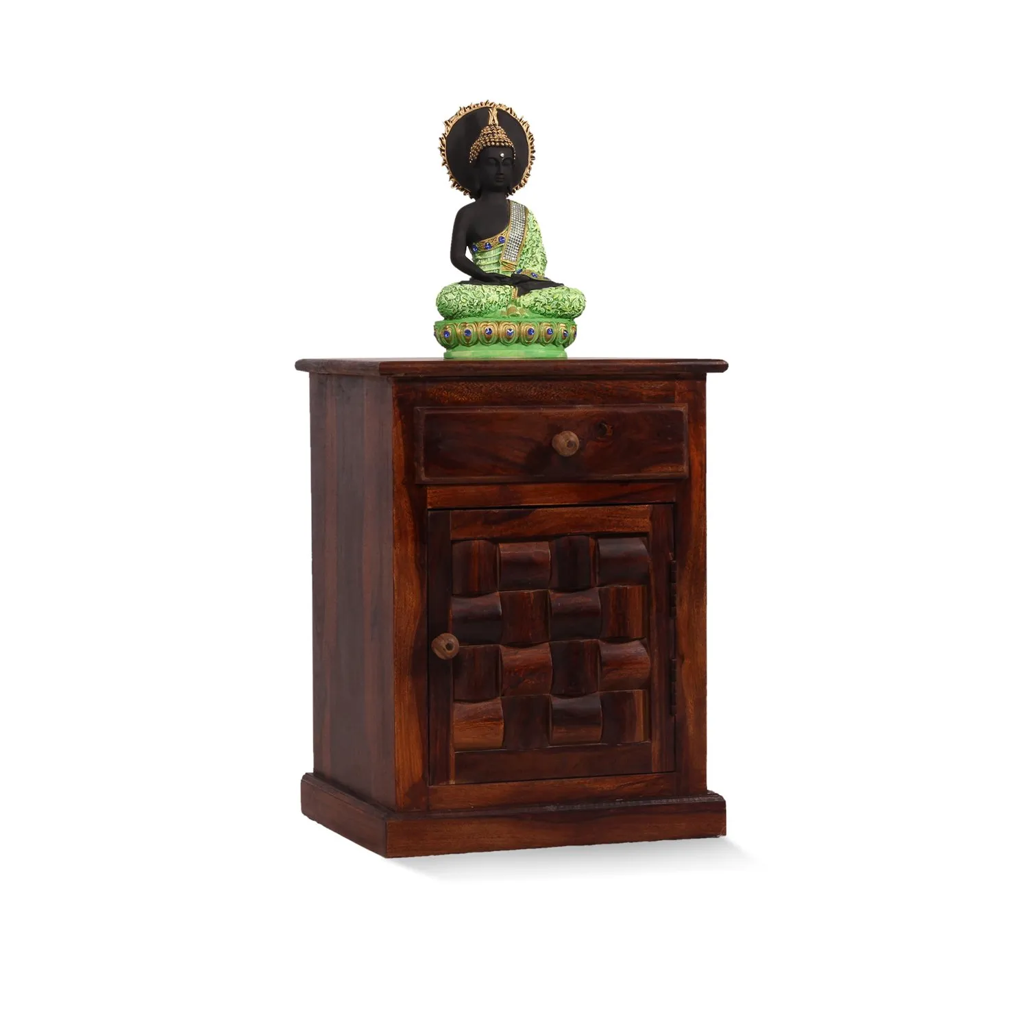 Royal Finish Nivora Double Bedside Table In Furniture Sheesham Wood sheesham wood bed image 9