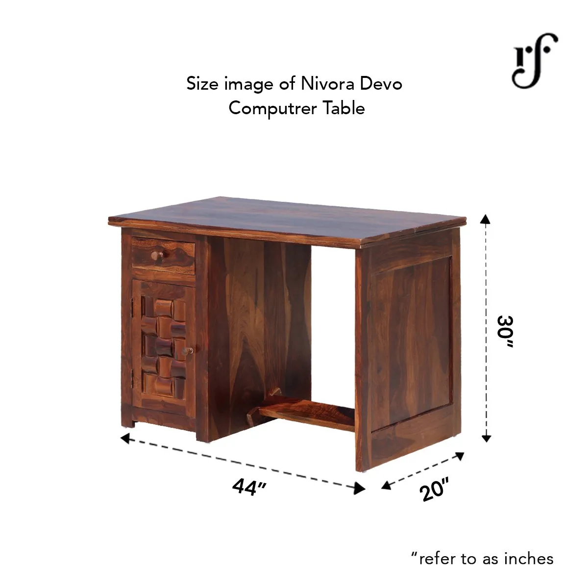 Royal Finish Nivora design Both Side Study Table in Furniture Sheesham wooden study table image 3