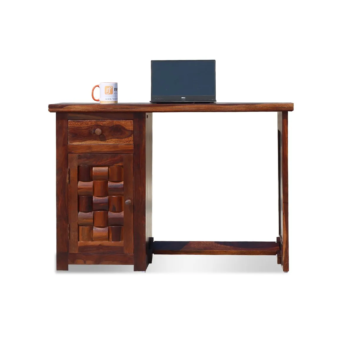 Royal Finish Nivora design Both Side Study Table in Furniture Sheesham wooden study table image 4