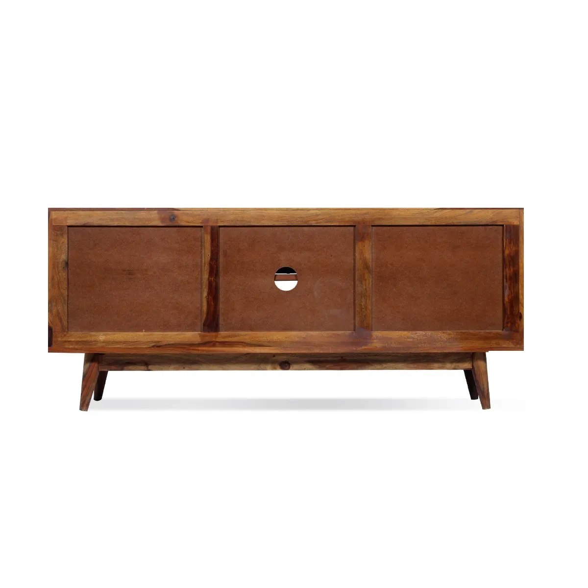 Royal Finish Chew TV Cabinet in sheesham in Natural Honey Oak Matte Finished wooden bar cabinet image 12