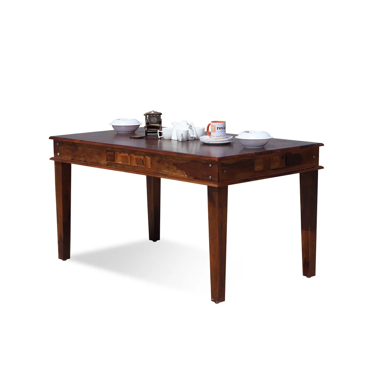 Royal Finish Nivora Moderna Dining in Sheesham with Natural Color Matte Finished sheesham dining table image 10