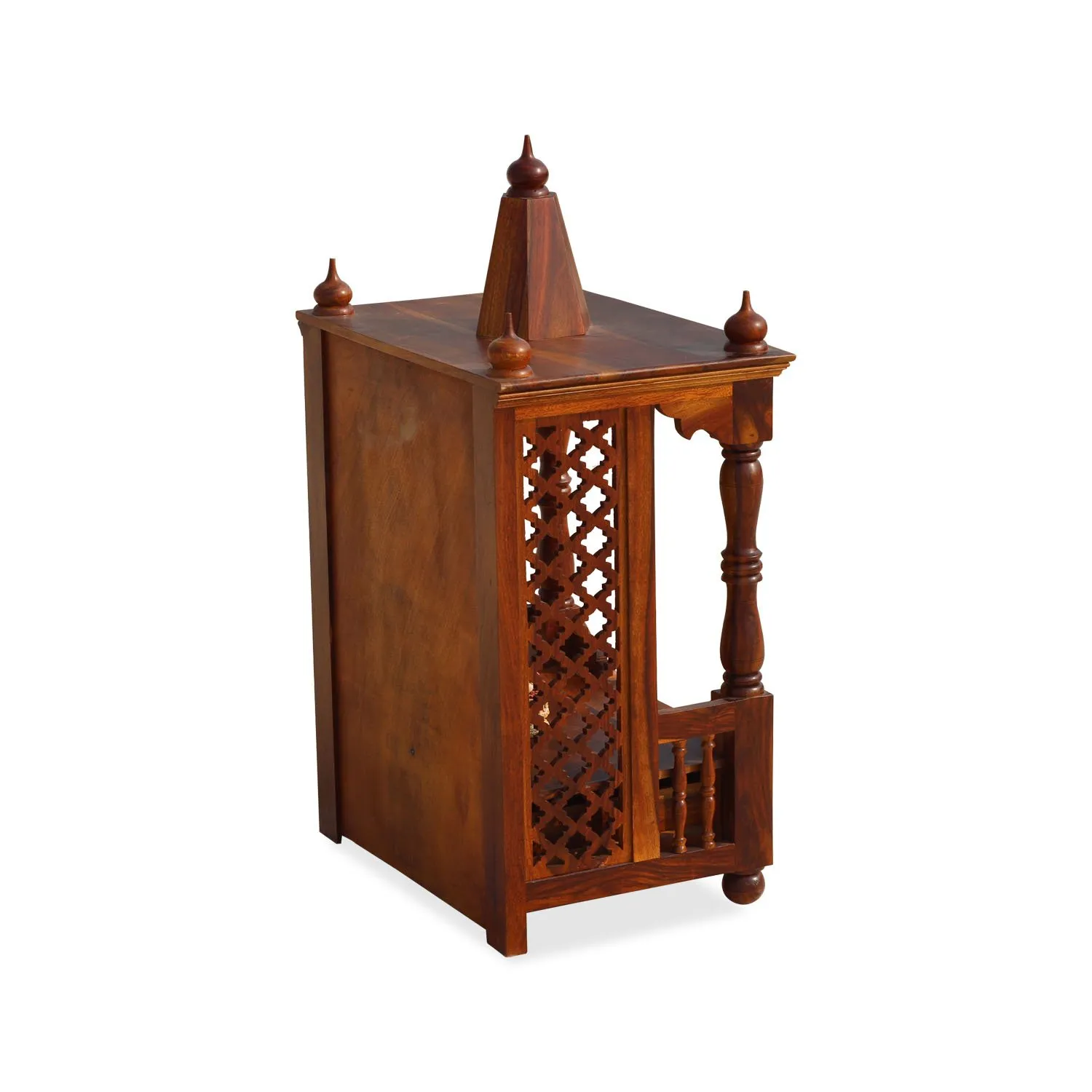 Royal Finish Presso Solidwood Mandir Or Temple in Premium Furniture Sheesham sheesham wood furniture image 5