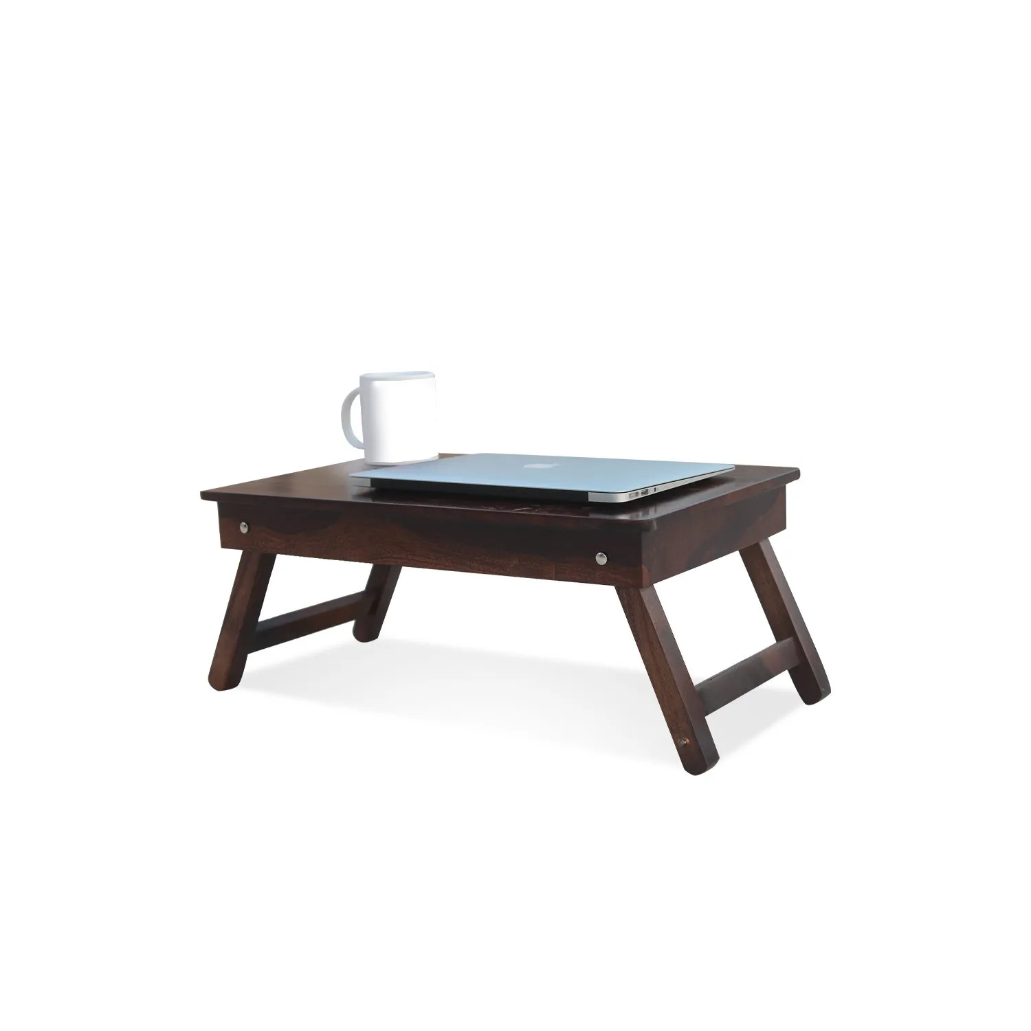 Royal Finish Simpla Morning Natural Finish Foldable Study Table in Sheesh wooden study table image 6