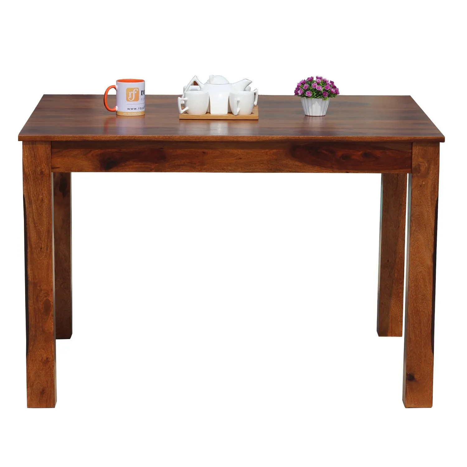 Royal Finish Nexto 4 Dining Set in Natural Premium Furniture Sheesham Wood sheesham dining table image 9