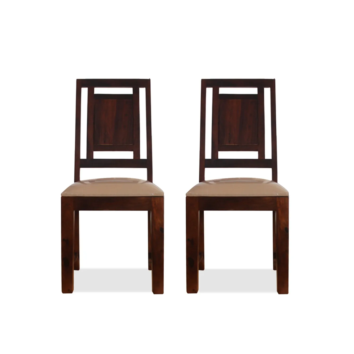 Royal Finish Nivora Chair in Funriture Sheesham Wood(Set of Two)