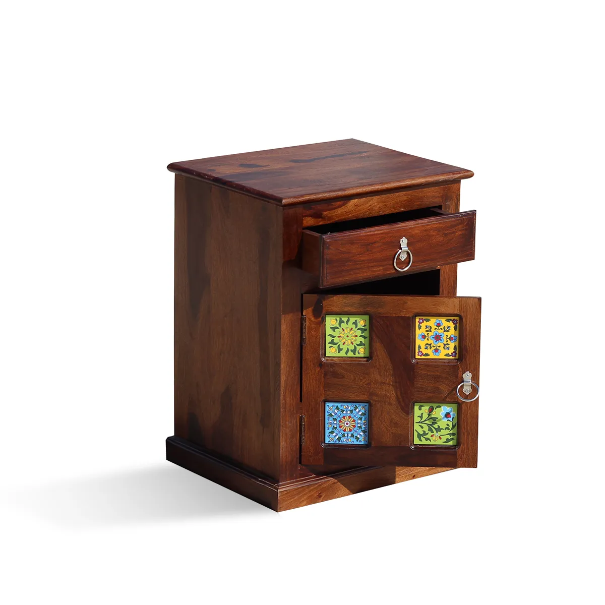 Royal Finish Kaliedo Bedside Table In Furniture Sheesham Wood sheesham wood bed image 6
