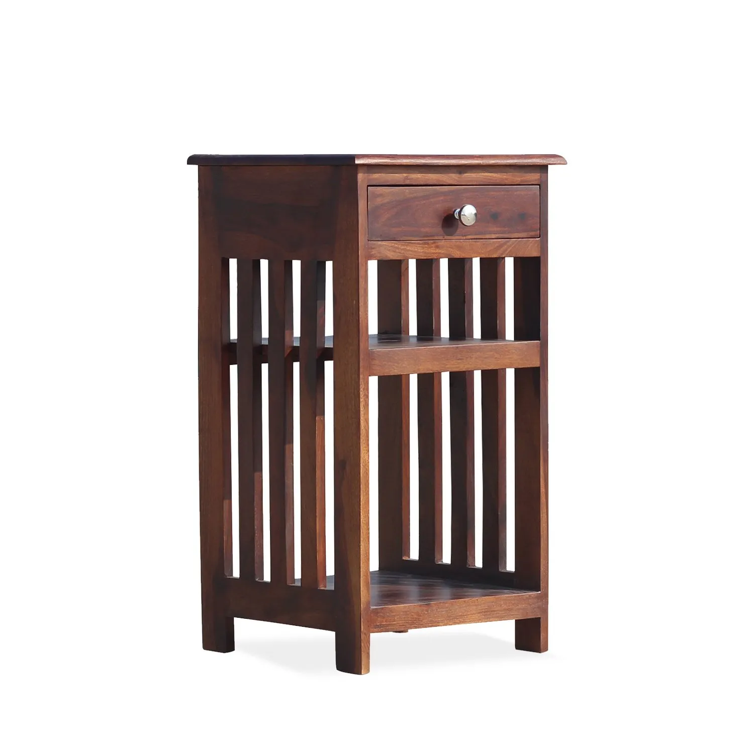 Royal Finish Keesha Premium Wooden Side Table | Solid Sheesham Wood bedside table sheesham image 3