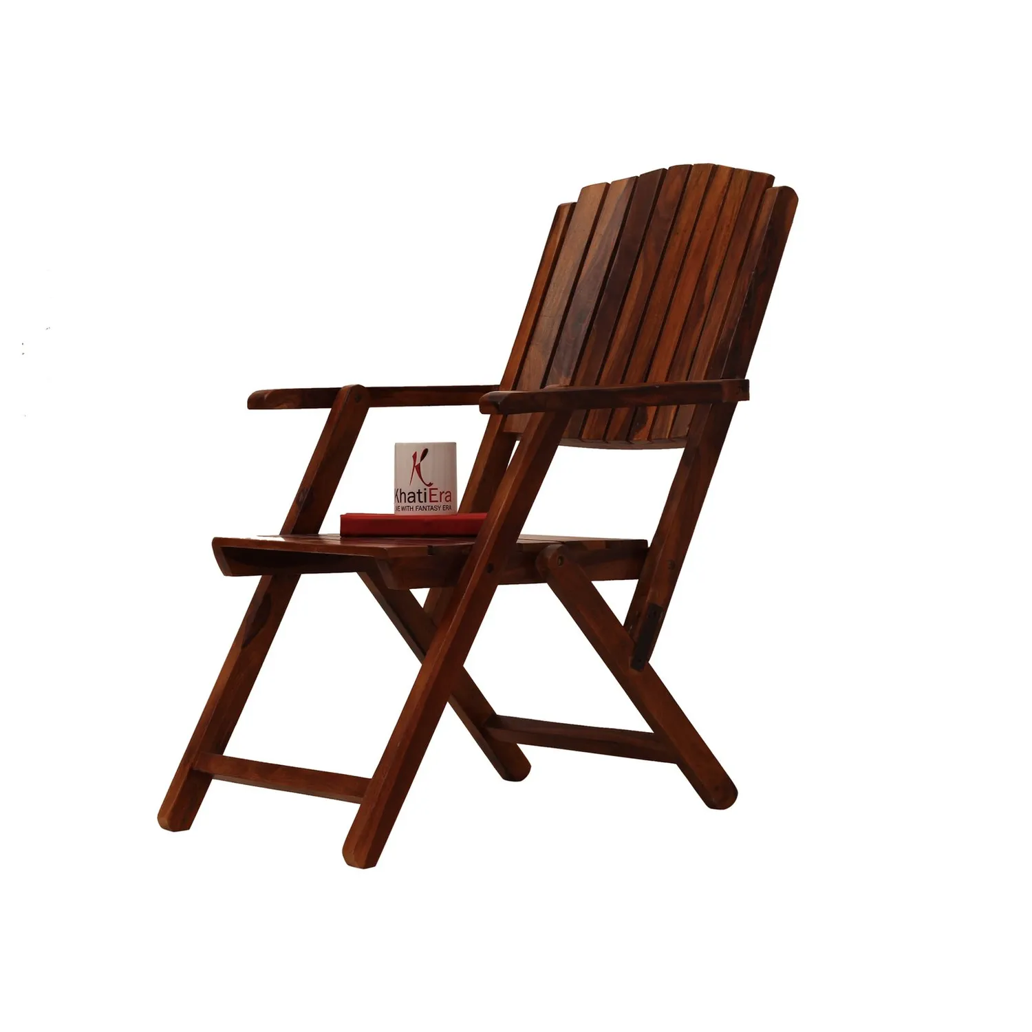 Royal Finish Classic Garden Foldable Chair in Sheesham with Natural Colour sheesham wood furniture image 8
