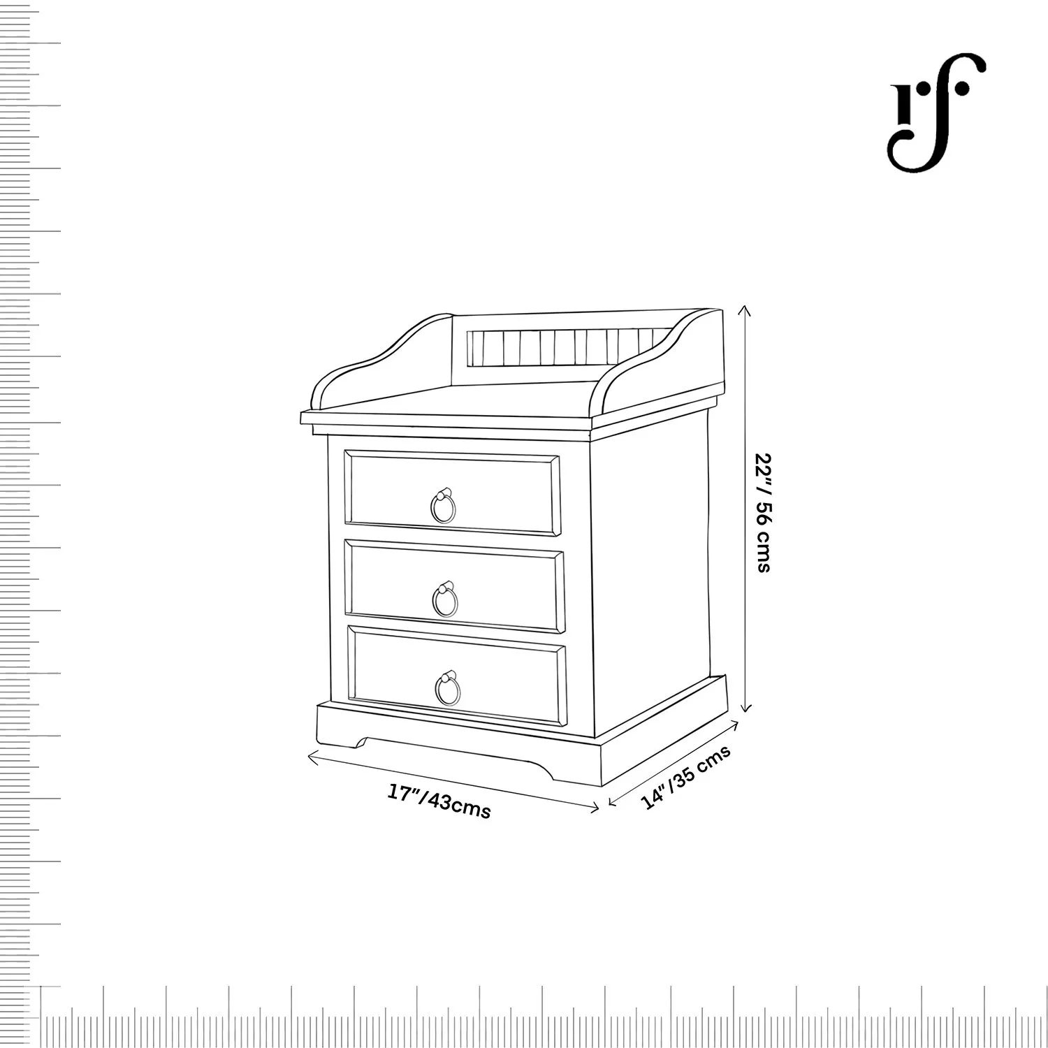 Royal Finish Accento Bedside Table In Furniture Mango Wood In Natural Colour sheesham wood bed image 7