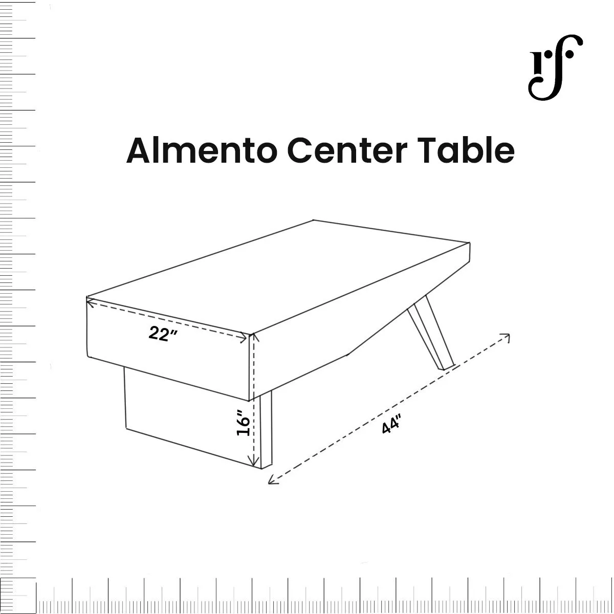 Royal Finish Almento Horizon Center Table in Sheesham Wood With Natural Colour wooden center table image 7